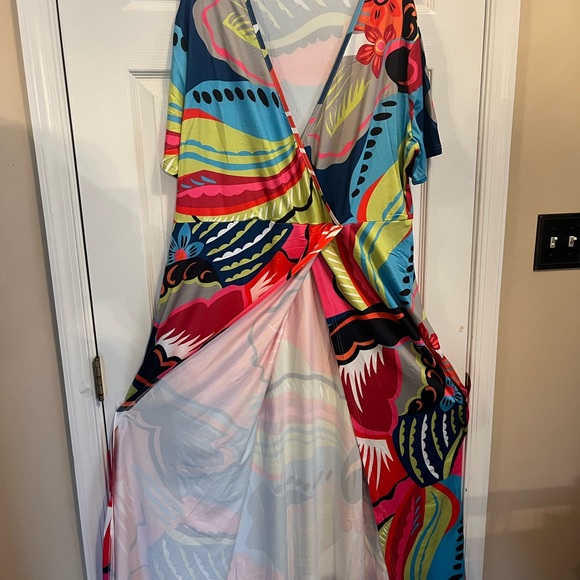 Women's Plus Size Elegant Long Evening Maxi Summer Wrap Dress 18W - 222W - Picture 11 of 12